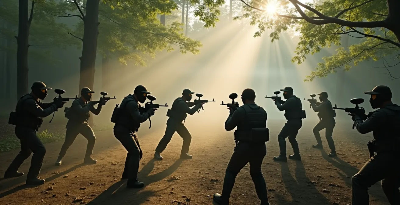 Observation des dynamiques de leadership sur un terrain de paintball avec analyse comportementale